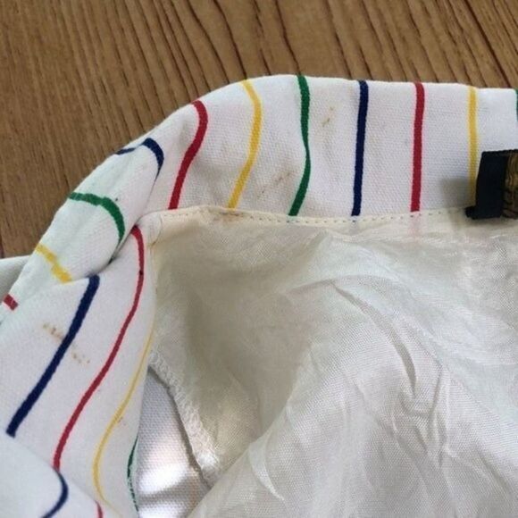 Striped Blazer Jacket Career Casual Colorful Spring Summer Coat - Picture 11 of 13